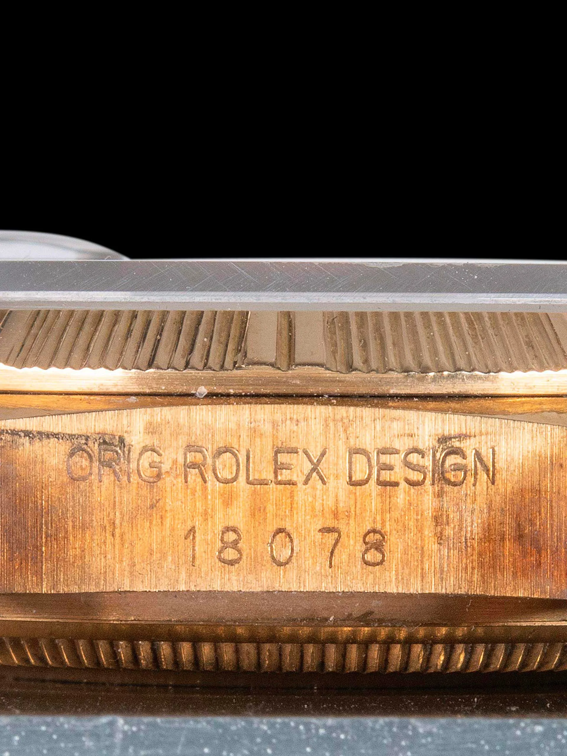 *Original Owner* 1987 Rolex Day-Date 18K YG (Ref. 18078) Champagne "Pinball" Dial W/ Box & Papers