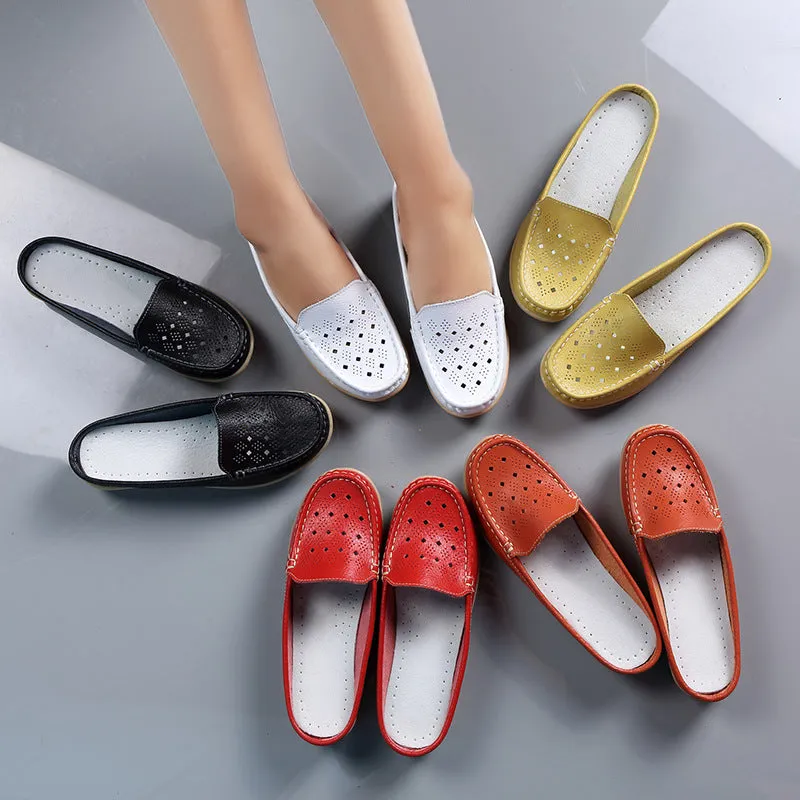 Owlkay Single Slope Heel Hollow Shoes: Lightweight, Stylish, and Comfortable for Everyday Wear