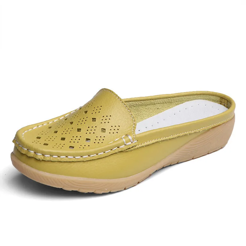 Owlkay Single Slope Heel Hollow Shoes: Lightweight, Stylish, and Comfortable for Everyday Wear