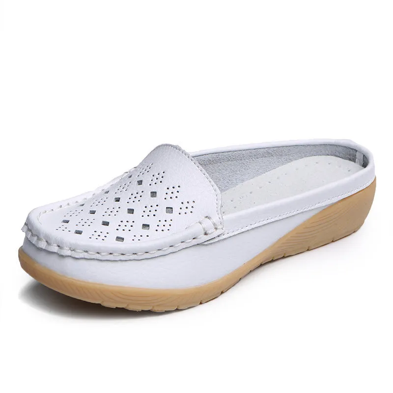 Owlkay Single Slope Heel Hollow Shoes: Lightweight, Stylish, and Comfortable for Everyday Wear