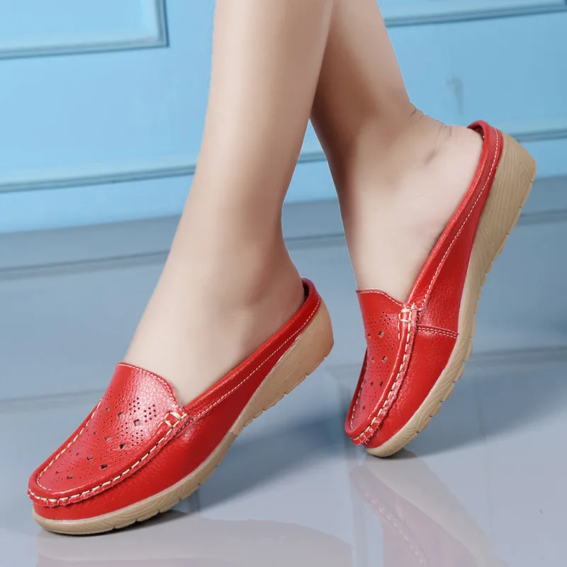 Owlkay Single Slope Heel Hollow Shoes: Lightweight, Stylish, and Comfortable for Everyday Wear