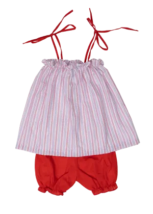 Pam RWB Striped Bloomer Set