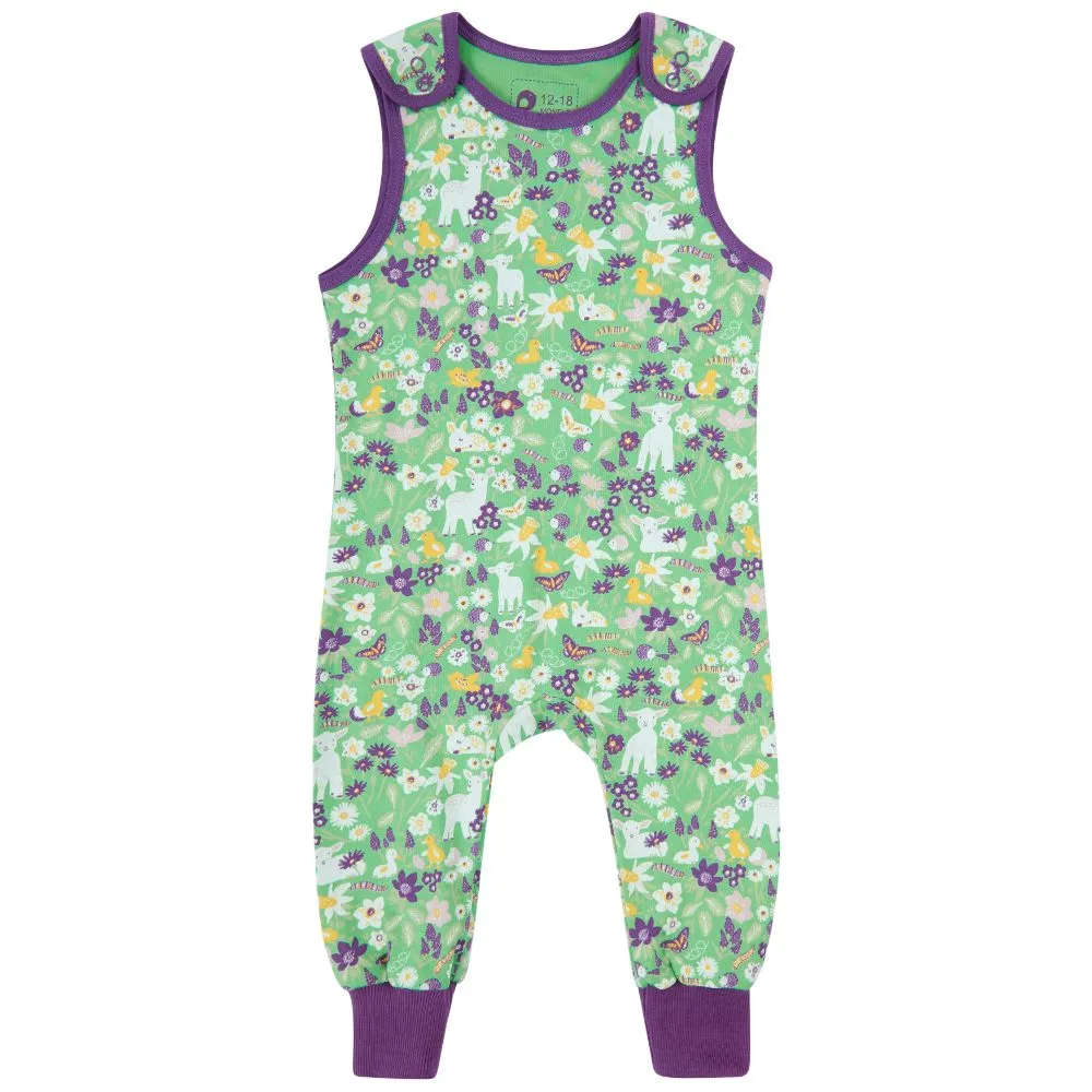 Piccalilly Spring Meadow Dungarees