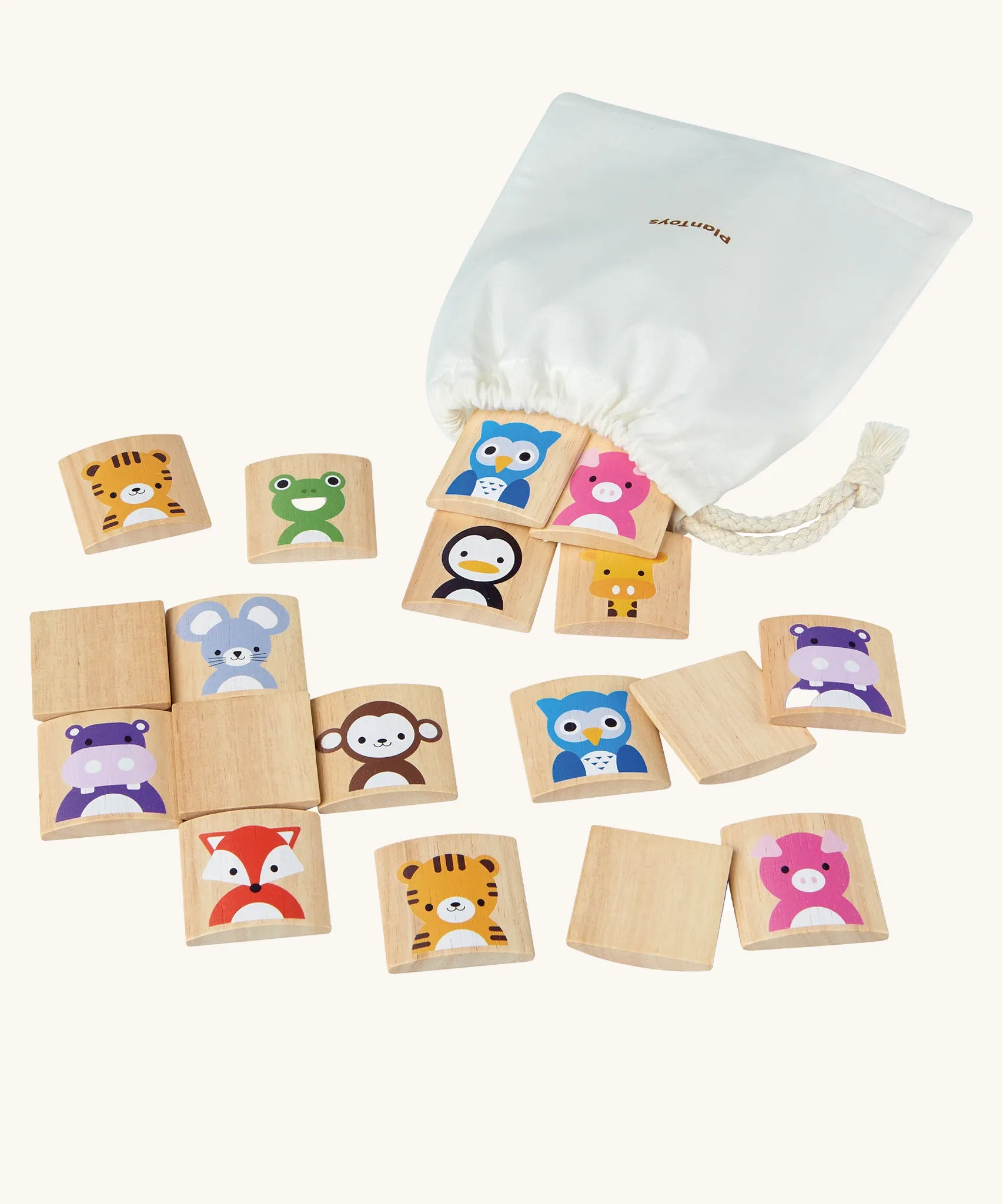 PlanToys Matching Animals Memory Game