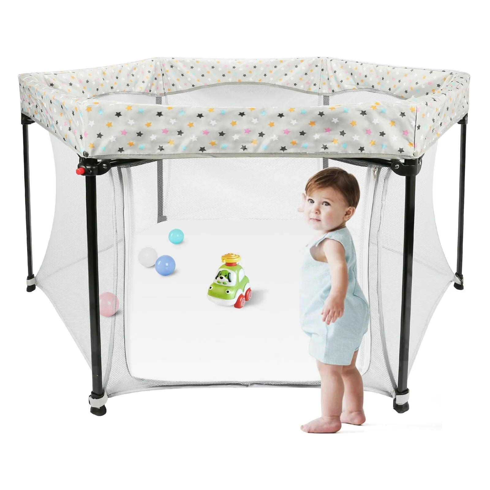 Portable Folding Playard for Babies, Toddler Indoor & Outdoor Play