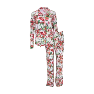 POS Beatrix Womens Long Sleeve Holiday Pajama