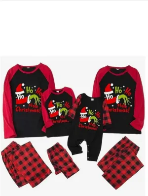 (PRE ORDER) Children Family matching Christmas Grinch sleepwear Pyj's Pjamas Jammies