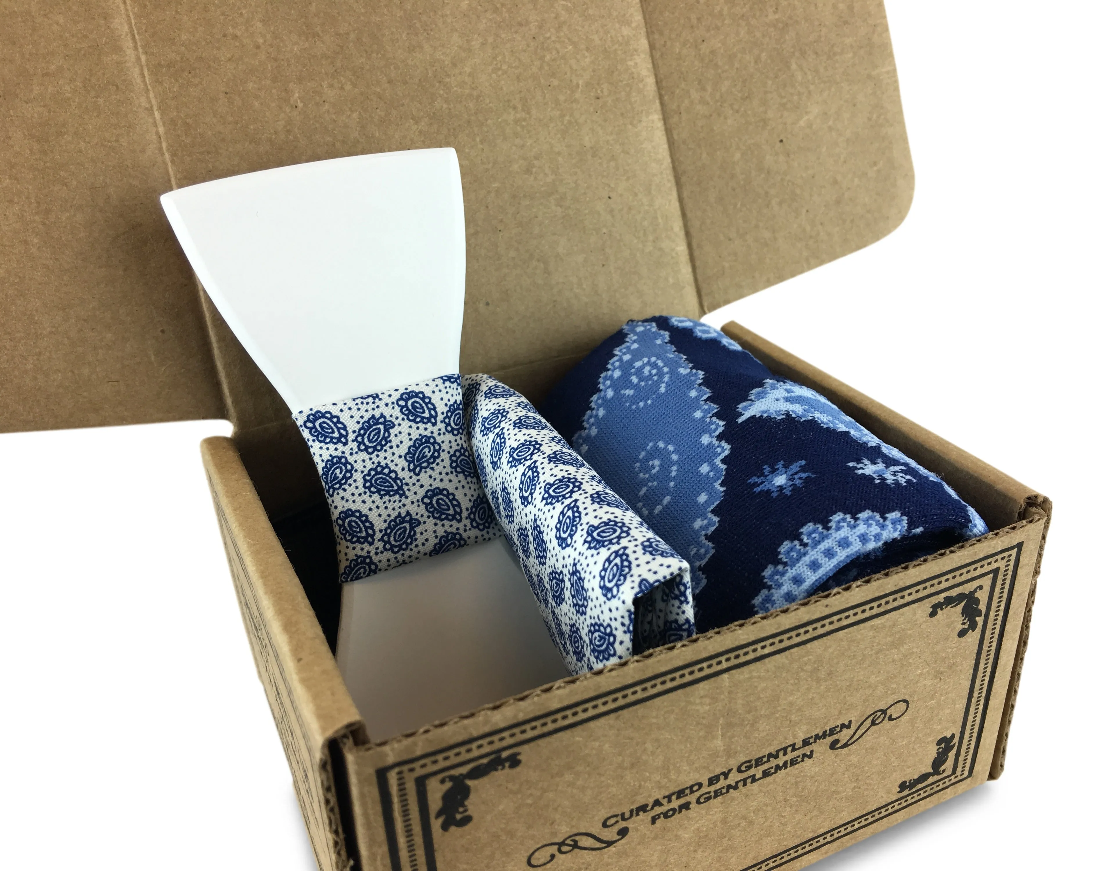 Premium Wooden Bow Tie with Matching Pocket Square and Cotton Blend Mens Socks