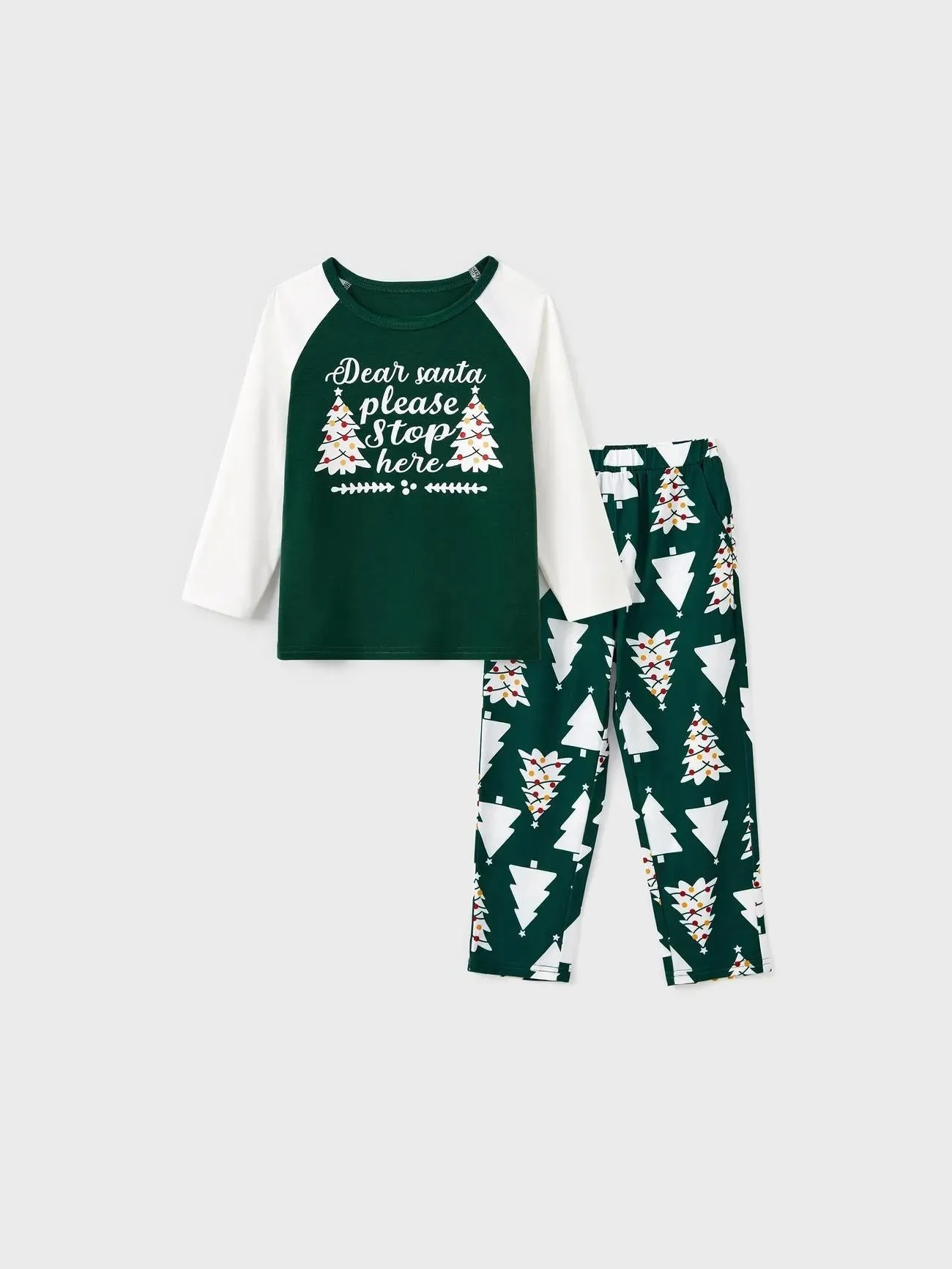 Printed Christmas Glow In The Dark Design Family Matching Pajama Set