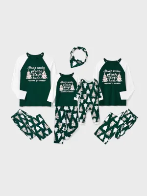 Printed Christmas Glow In The Dark Design Family Matching Pajama Set