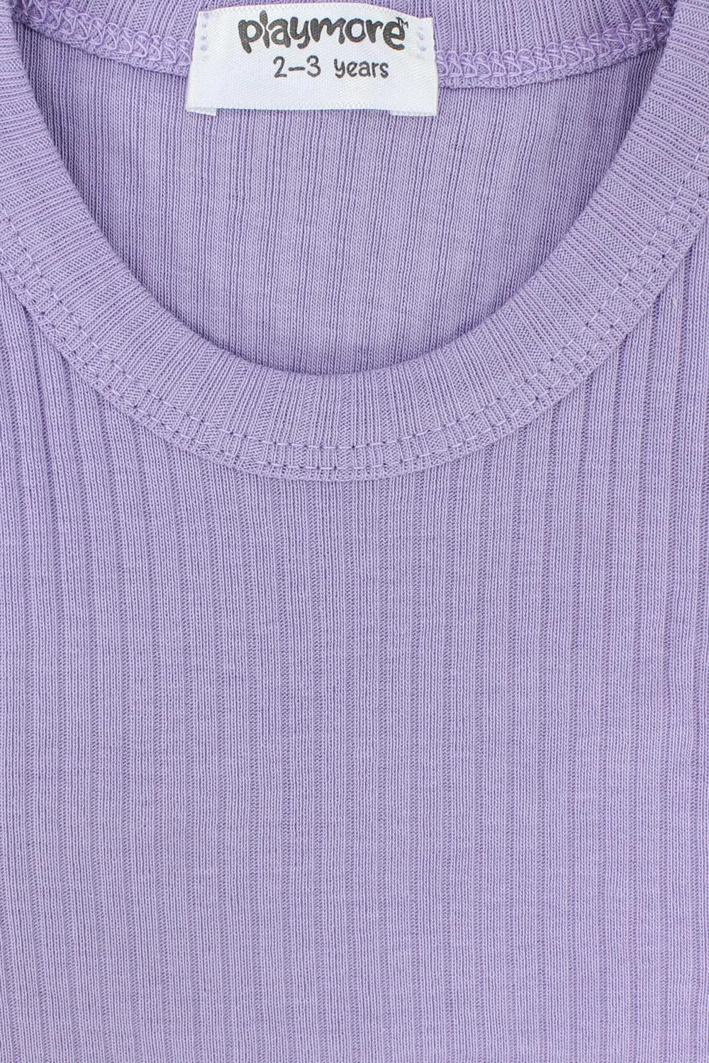 Purple Ribbed Tank Top