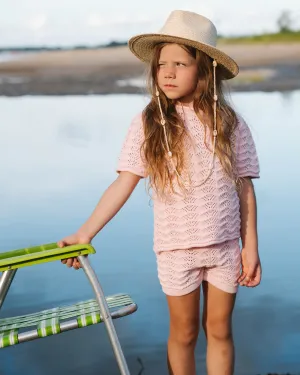 Rosalie Knit Shorts - Baby Pink