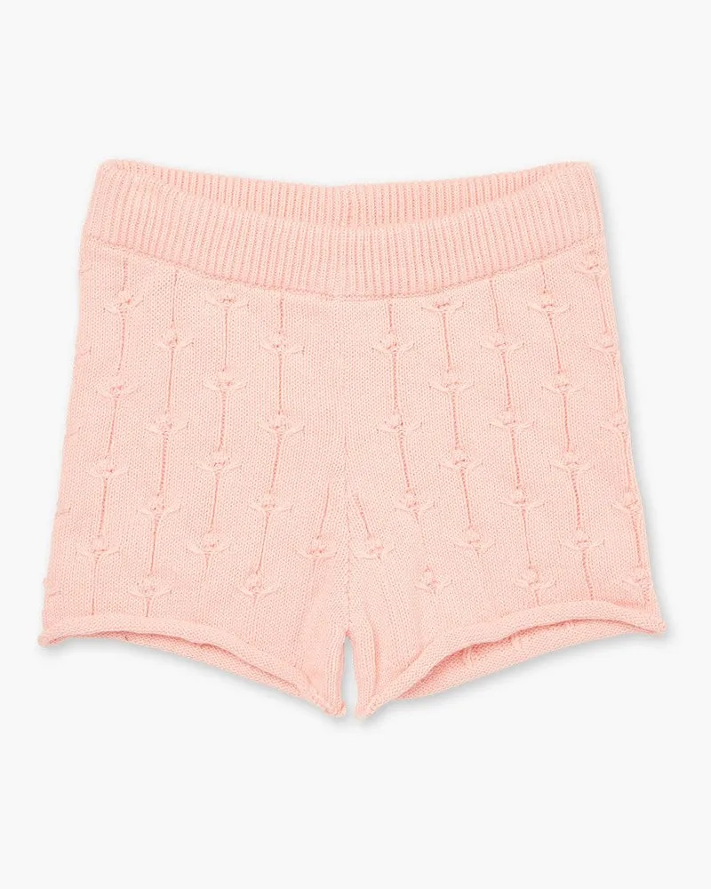 Rosalie Knit Shorts - Pink Salt