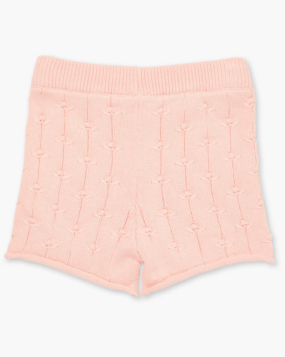 Rosalie Knit Shorts - Pink Salt