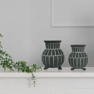 Set of 2 Bubble Ceramic Vases