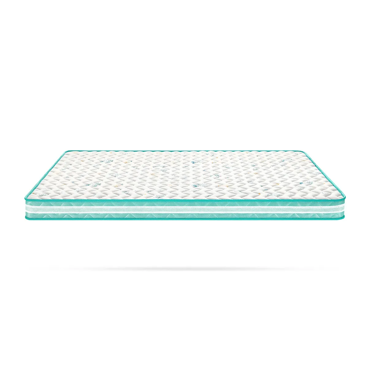 Single Blue Platform Bed Mattress Set and Storage