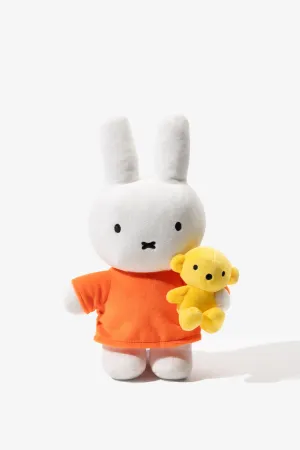 Smoko Miffy & Bear Mini Mochi Plush (Orange)