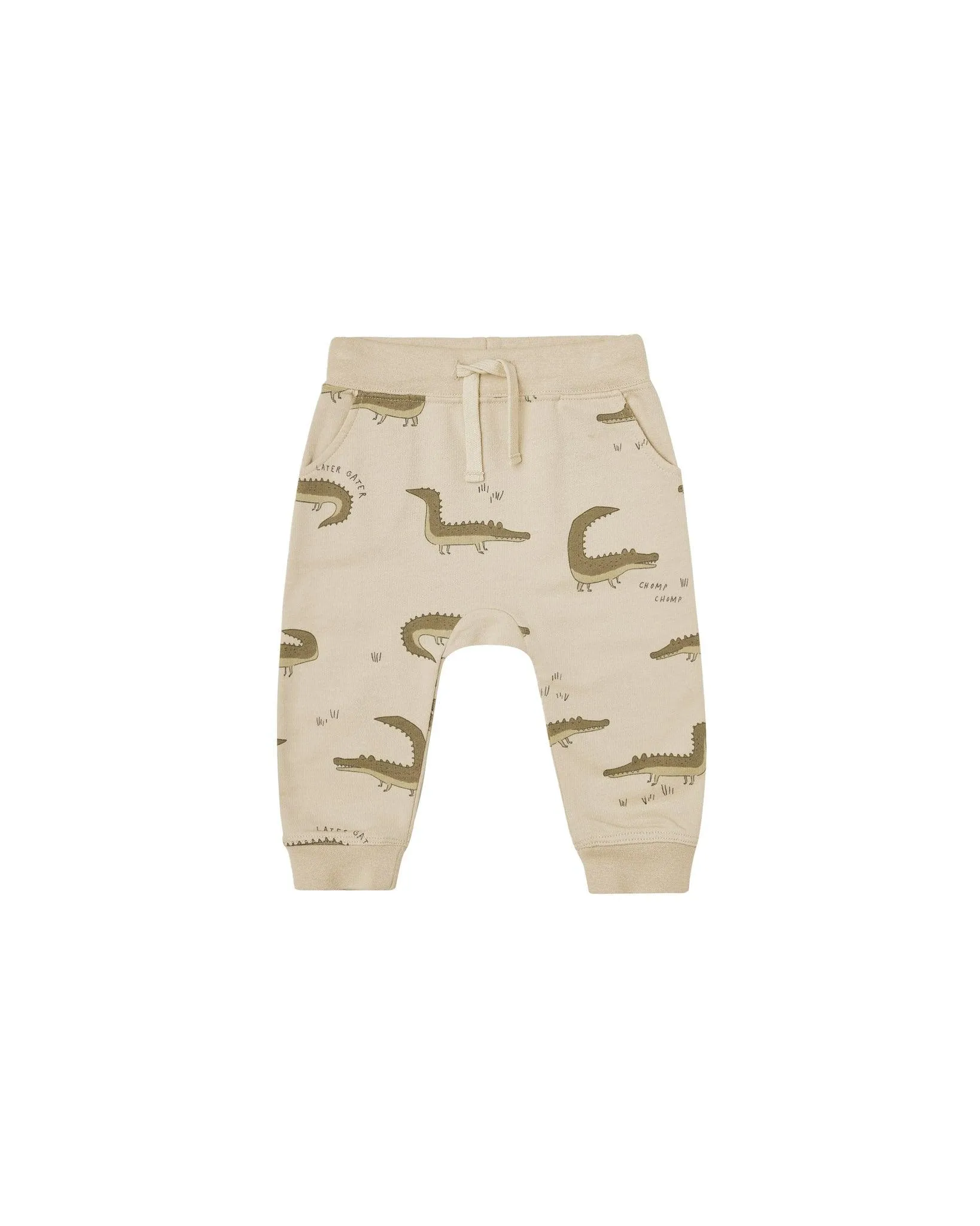 Soft Cotton Relax Fit Sweatpant | Crocodiles | Rylee and Cru