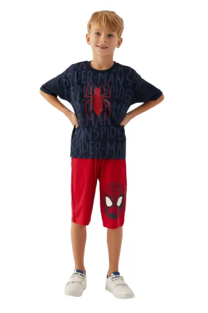 SpiderMan Action Navy Blue Boys Set