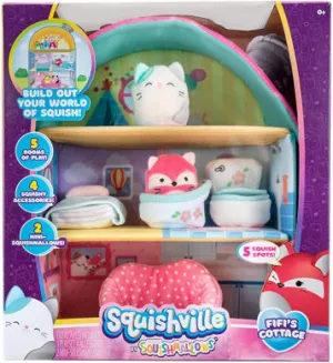 Squishmallows Squishville Large Soft Playset Fifi's Cottage