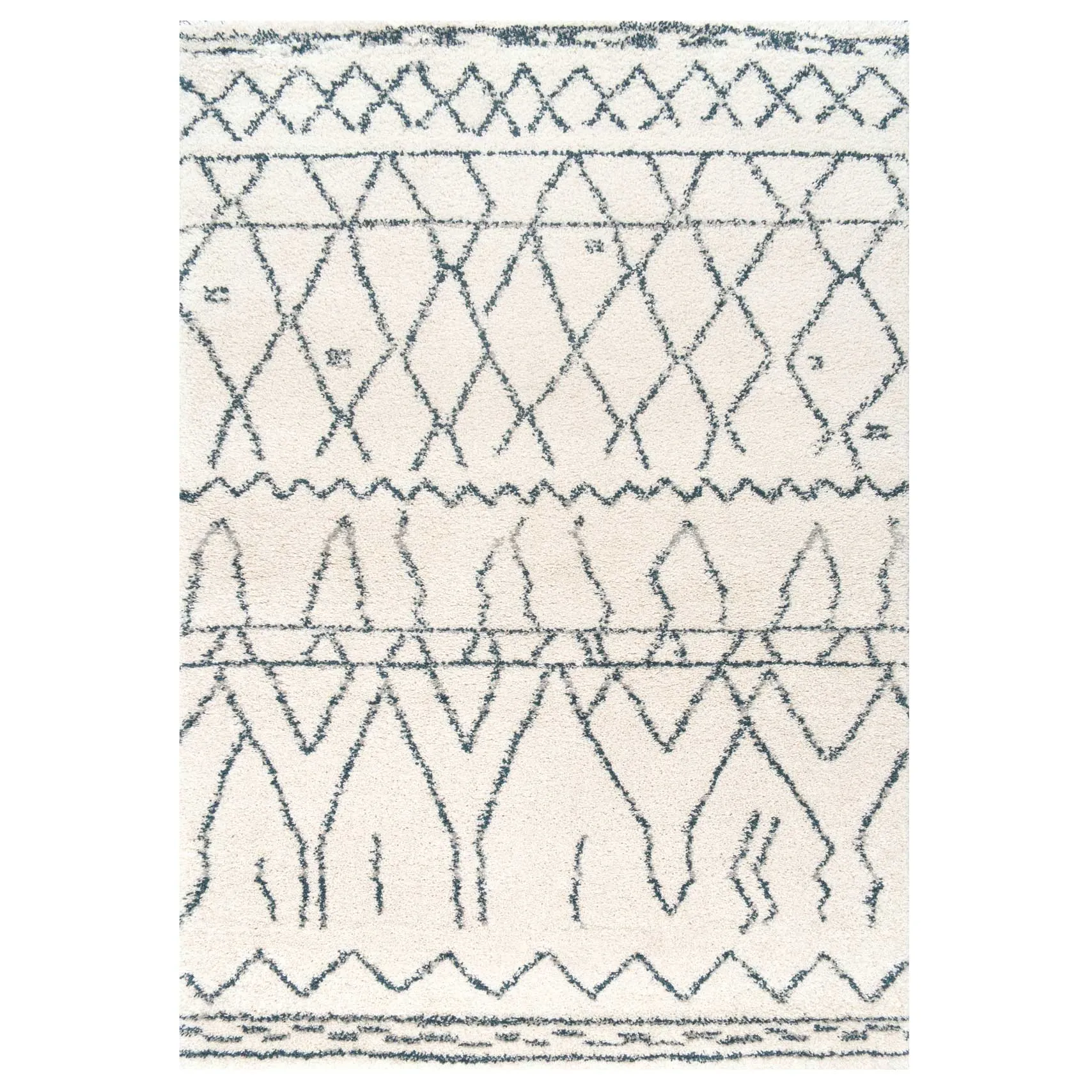 Super Soft Boho Moroccan Shaggy Rug - Bannon