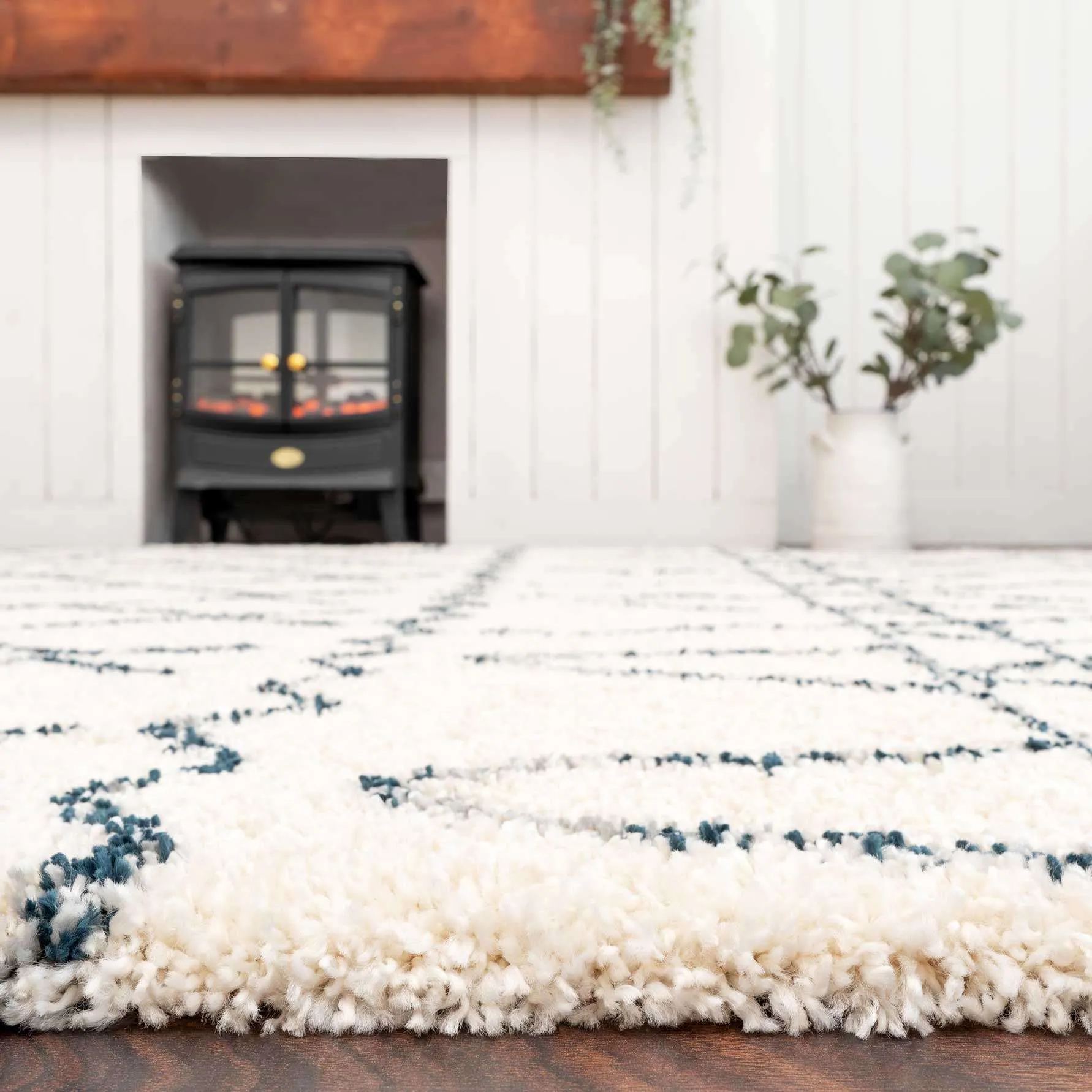 Super Soft Boho Moroccan Shaggy Rug - Bannon