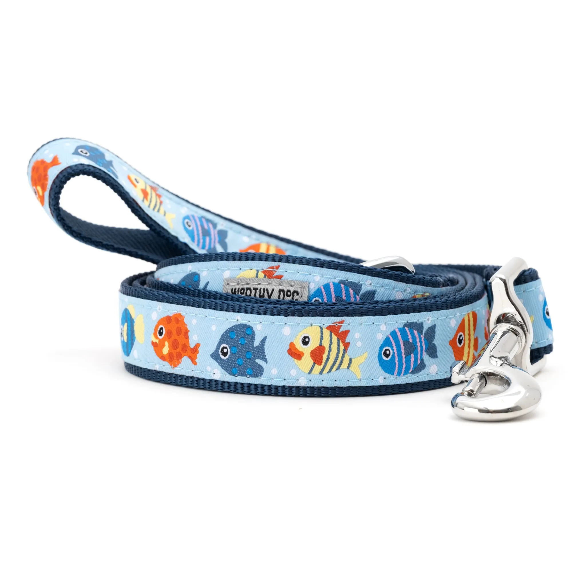 The Worthy Dog Fishy Blue Dog Lead