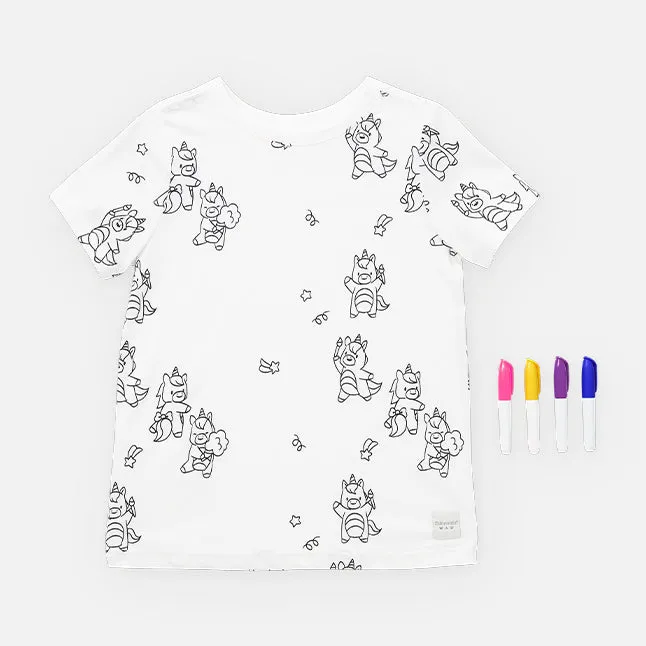 Uki the Unicorn T-Shirt and Marker Set