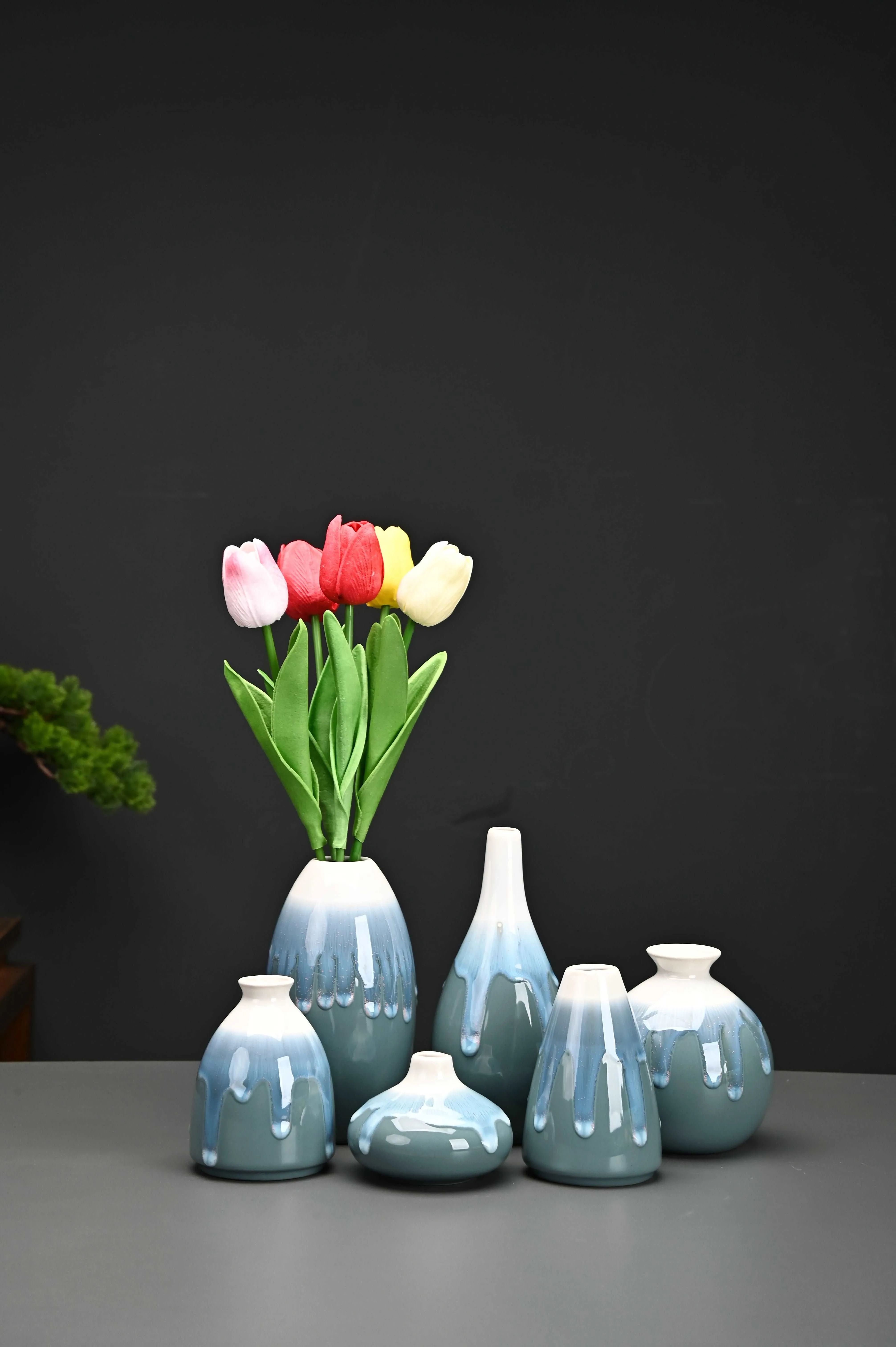 Unveil the Beauty of Tradition: Modern Celadon Vases for Your Home(SET OF 1)