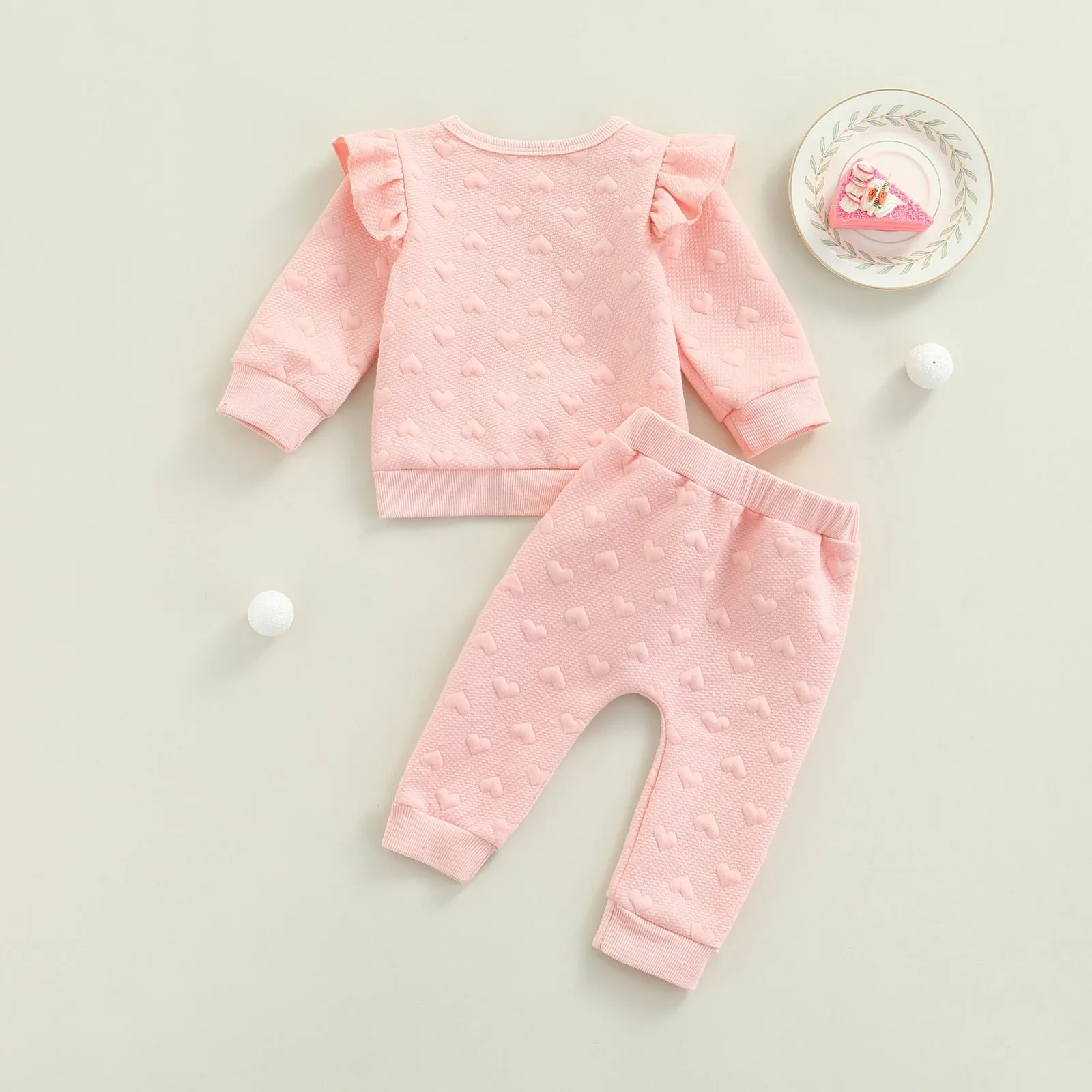 Valentine Pink Baby Girl Tracksuit