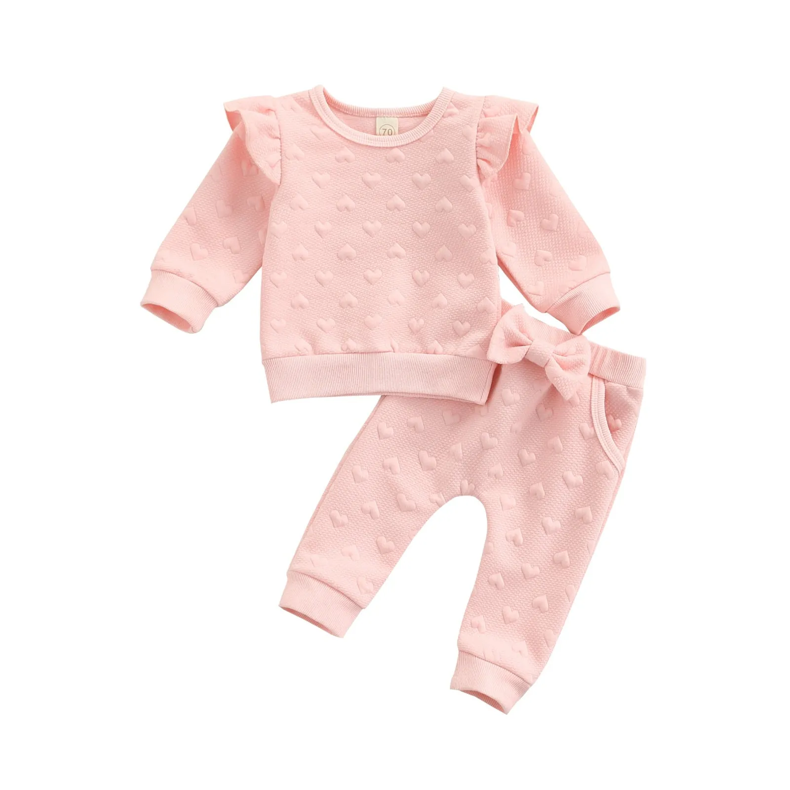 Valentine Pink Baby Girl Tracksuit