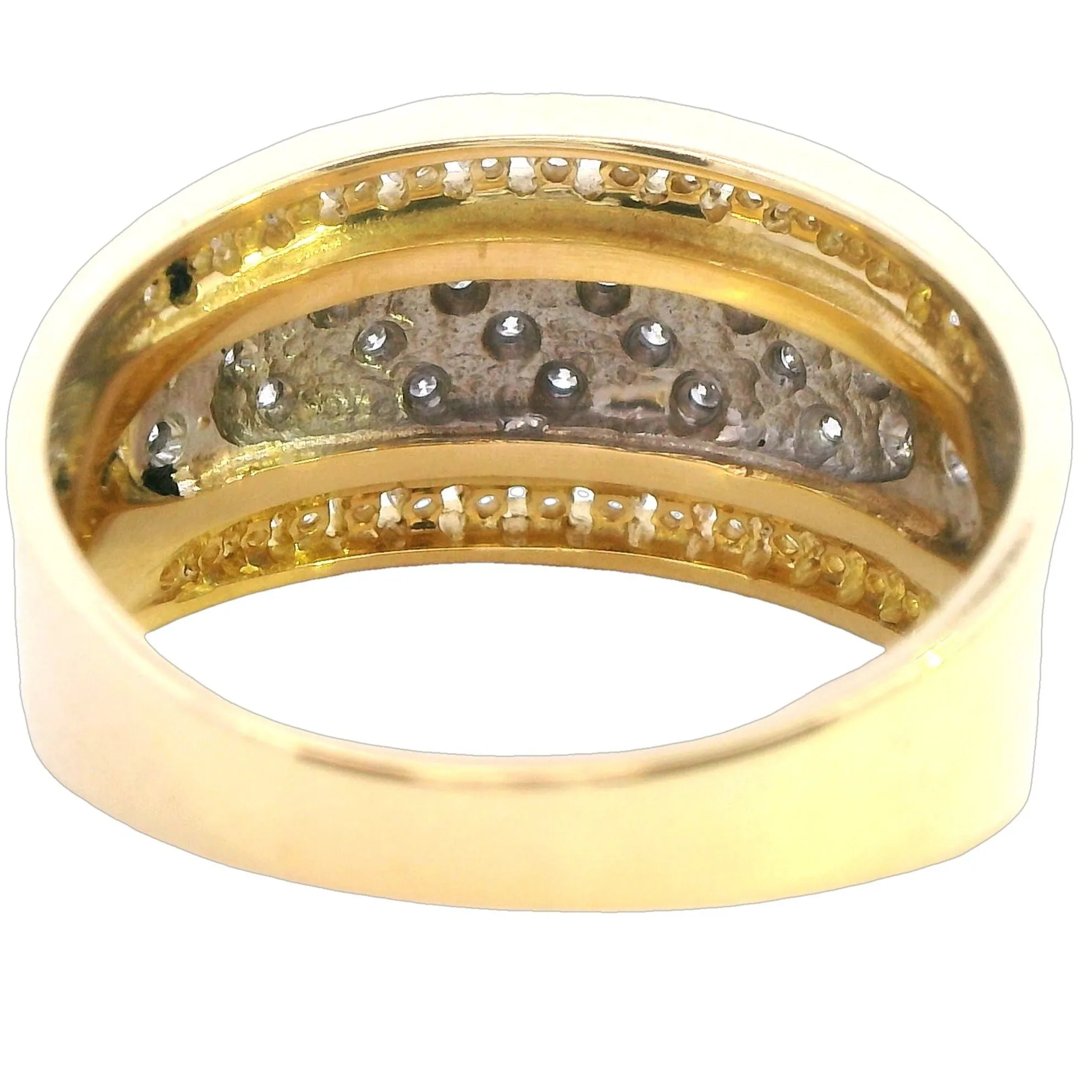 Versatile 18ct Yellow Gold Diamond Ring for Engagement, Wedding, Valentine