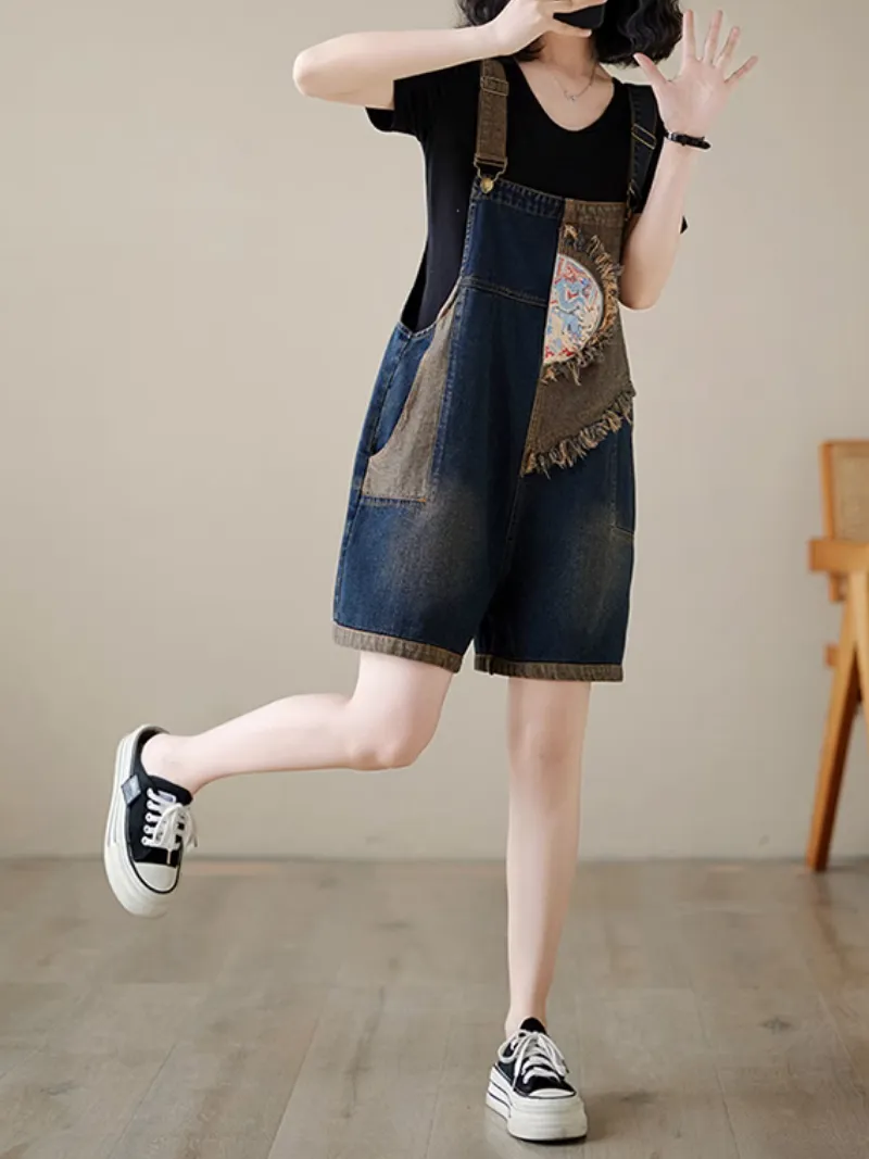 Women's  Spring Everyday Wear Bib's Pockets Overalls Dungarees